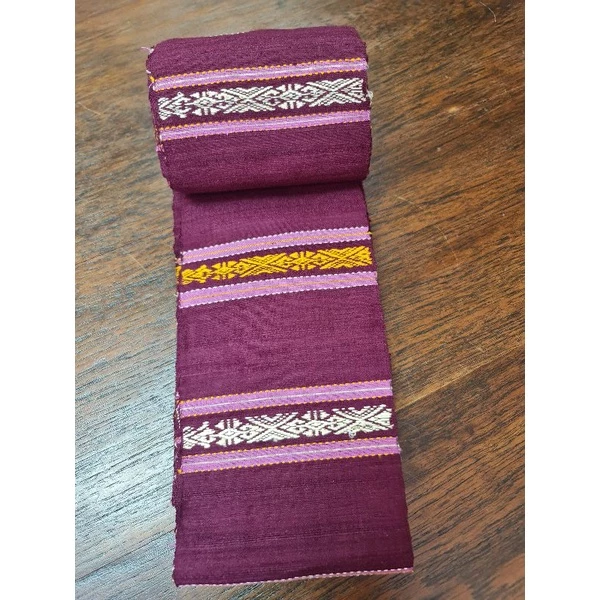 หัวซิ่นไหมแท้ทอยกขิดไหมแท้ สีม่วง รหัส WN-119-042268163