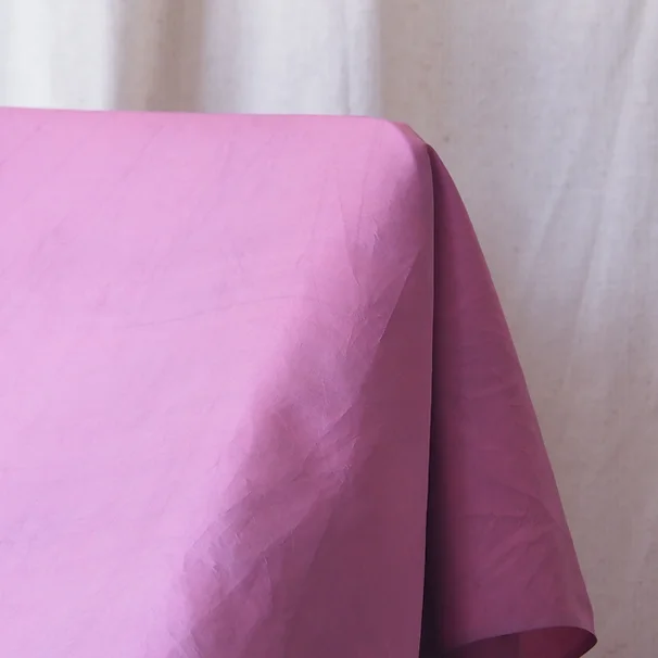 ผ้าคลุมไหล่ผ้าไหม ผืนใหญ่ มีชายครุย ขนาด 100x240ซม. สีชมพูอมม่วง รหัส ZYH-CT-102673