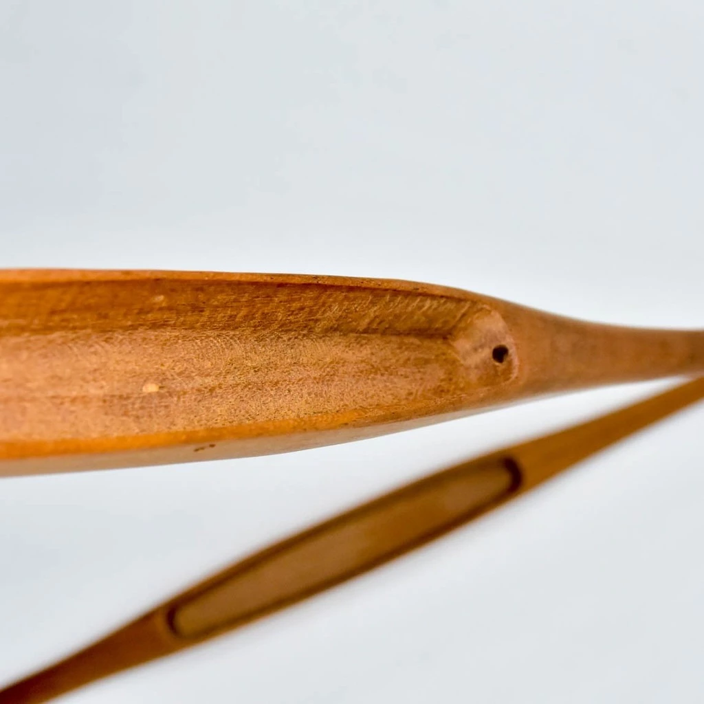 กระสวยไม้กี่มือ#100 1 ช่อง กี่ทอผ้า กระสวยโบราณ กระสวย กระสวยไม้ อุปกรณ์ทอผ้า รหัส 76-2-091667133