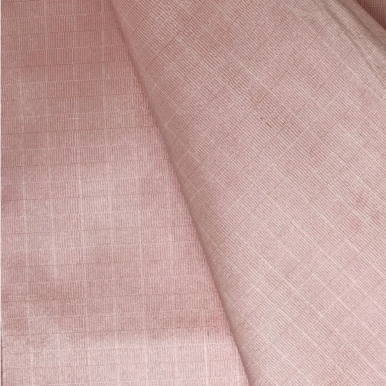 ผ้าไหมลายเกล็ดเต่า ไหมแท้ สีชมพู ขายตามความยาวหลา รหัส R1D-76-P3670