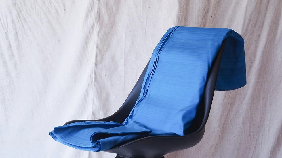 ผ้าไหม ลายริ้ว ไหมแท้ multicolor สีฟ้า (ราคาต่อหลา) รหัส MC-CT-102267