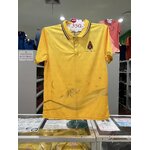 เสื้อโปโลพิมพ์ลายสีเหลือง