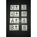 patch blood type อาร์มกรุ๊ปเลือดสะท้อนแสงและเรืองแสง มีตีนตุ๊กแกทุกชิ้น