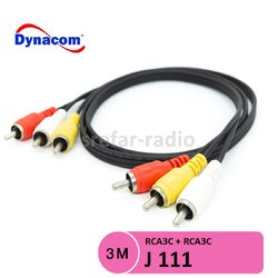 RCA3C + RCA3C ตรง+ตรง J-111 Dynacom 3 เมตร