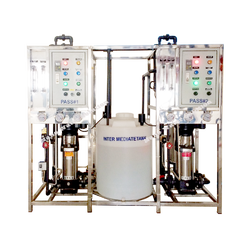 เครื่องกรองน้ำอุตสาหกรรม Double Pass R/O กำลังการผลิต 150L/Hr