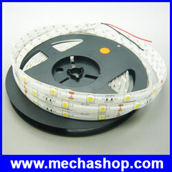 LED Strip Ribbon Flexible ยาว 5 เมตร 5050 30LEDs/M 225Lumen สีขาว แสงสว่างมากกว่า กันน้ำได้(Chip from Taiwan)