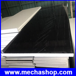 ผนัง โฟม eps ผนังไอโซวอล โฟมไม่ลามไฟ EPS Sandwich Panel กว้าง 97.5cm ยาว 2.49m (ฺblack+white)