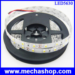 LED Strip Ribbon Flexible ยาว 5 เมตร 5630 60 LEDs/M 25-28 Lumen/chip สีขาว แสงสว่างมากกว่า chip 5050 20%(ไม่กันน้ำ Chip from Taiwan)