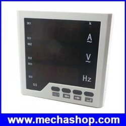 มิเตอร์วัดกระแส แรงดัน ความถี่ Multi-function meter,Combined Meters single-phase,AC volt amp frequency meter LED HY-UIF33