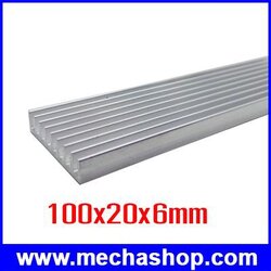 ฮีทซิงค์ ระบายความร้อน หลอดไฟLed อลูมิเนียมระบายความร้อน 100x20x6mm Cooler Cooling LED Power DIY Heatsink Radiator