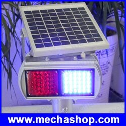 ไฟจราจร LED ไฟเตือนสัญญาณจราจร ไฟเตือนทางแยก ไฟกระพริบทางแยกมี LED 2 ด้านหน้าหลัง Two sides two cases solar LED traffic flashing lights (สินค้า Pre-Order)