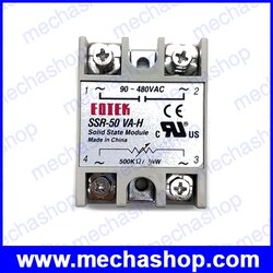 โซลิดสเตท ปรับหรี่ไฟได้ 50A solid state Module SSR-50VA-H VR TO AC 500K ohm 4w TO 90-480V Resistance type voltage regulator