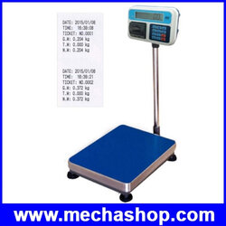 เครื่องชั่งดิจิตอลแบบตั้งพื้น พร้อมเครื่องพิมพ์57mmในตัว ชั่งได้ 30kg/2g, 60kg/5g, 100kg/10g, 150kg/10g, 300kg/20g, 600kg/50g, 1000kg/100g แท่นชั่งโครงสร้างเหล็ก ฝาครอบสแตนเลส รุ่น AWPT ยี่ห้อ AWENUE