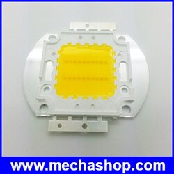 Chip LED DIY 20W Warm White LED for High Power LED Light lamp Taiwan Genesis 30x30mil, 1600-1800lm,3000-3200K, 32-34V, 700mA แสงสีขาวอมเหลือง