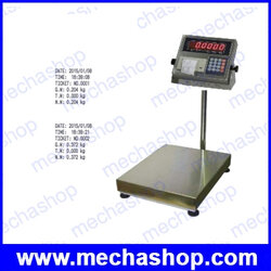 เครื่องชั่งดิจิตอลแบบตั้งพื้น เครื่องชั่งแบบมีเครื่องพิมพ์ Built-In Printer ชั่งได้ 15kg/1g, 30kg/2g, 60kg/5g, 150kg/10g, 300kg/20g, 500kg/50g, 750kg/100g แท่นชั่งน้ำหนักเป็นเหล็กพร้อมฝาครอบสแตนเลส รุ่น TI02P ยี่ห้อ TIGER(ไต้หวัน)