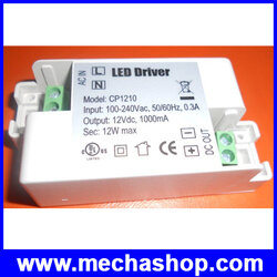 ไดร์เวอร์ แหล่งจ่ายไฟสำหรับหลอดไฟ MR16 MR11 GU5.3 External power supply 12V 1A 12W LED Driver
