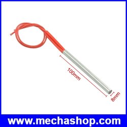 ฮีตเตอร์แท่ง ฮีตเตอร์ทำความร้อน AC 220V 200W 8mm x 100mm Cartridge Heater Heating Element