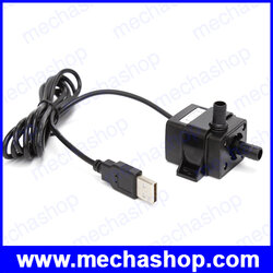 ปั๊มจุ่มขนาดเล็ก Submersible water pump 5Vdc USB 0.6w 170mA 100cm 120L/H อายุการใช้งานกว่า 30,000 ชั่วโมง