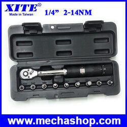 ประแจบล๊อค เครื่องมือช่าง ชุดบล๊อค ประแจ 1/4inch 2-14Nm WISRET torque wrench (ประแจซ่อมจักรยาน)