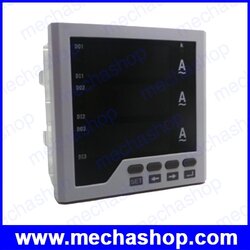 แอมป์มิเตอร์พร้อมการ์ดเชื่อมต่อ RS485+1 alarm output Three phase LED digital ampere meter AC digital current meter Range 1~9999 Function H 96x96mm