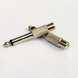 ปลั๊กไมค์ MIC ท้าย RCA สีเงิน