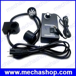 โคมไฟกล้องแว่นขยาย โคมไฟกล้องจุลทรรศน์ Dual Gooseneck Lights 2 x 12 Bulb LED Twin Goose Neck Illuminator Lamp For Industry Stereo Microscope Digital Camera Magnifier