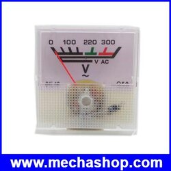 โวลต์มิเตอร์ มิเตอร์วัดโวลต์ไฟฟ้า AC 0-300V Voltage Analog pointer Voltmeter Panel Meter 91L16 Gauge Voltmeter