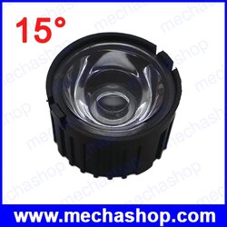เลนส์ LED lens 15 degree พร้อม Holder สีดำ สำหรับ 1W 3W 5W High Power LED Lamp Light