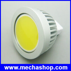 หลอดไฟ LED COB 5W-MR16 12VDC 6000K สีขาว (สามารถปรับ Dimmer ได้ เทียบเท่าหลอดฮาโลเจน 20-40W 50,000 ชั่วโมง)