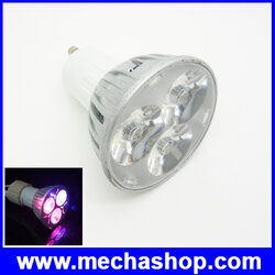 LED ปลูกดอกไม้ ต้นไม้ ปลูกพืช GU10 6W 2Red 1Blue 12V LED Grow Light for Flowering Plant and hydroponics system