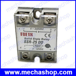 โซลิดสเตตรีเลย์ 25A solid state relay SSR-25DD 25A actually 3-32V DC TO 5-220V DC