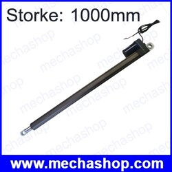 ลิเนียร์มอเตอร์ ลิเนียร์รับโหลดสูงได้เป็นตัน linear actuator for heavy industry Stroke 1000mm สามารถเลือกแรงดัน DC 12V หรือ 24V (สินค้า Pre-Order)