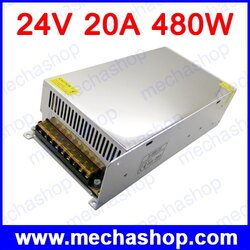 สวิทชิ่ง เพาเวอร์ซัพพาย แหล่งจ่ายไฟ Anex Power Supply 24V 20A 480W Normal Single output S-480W-24 ประกัน 1 ปี