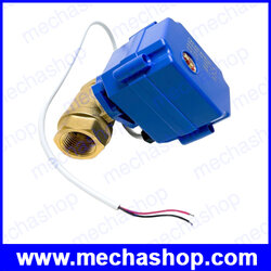 มอเตอร์วาล์วไฟฟ้า วาล์วไฟฟ้าเปิด/ปิดน้ำ ขนาด 4หุน 1/2นิ้ว BSP CWX-15N Electrical Ball Valve DN15 DC 9-24V 2Way CR04 ,2wires (จ่ายไฟเปิด ดับไฟปิด)