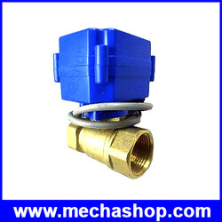 มอเตอร์วาล์วไฟฟ้า ทองเหลือง CWX-25S Motorized Electric valve brass 1 1/4", 1.25" DN32 2way, 24vdc, Electric valve 2 wire CR01