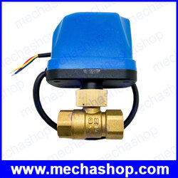 มอเตอร์วาล์วไฟฟ้า CWX-50P ทองเหลือง DN15 AC220V 3 สาย ควบคุมสองทาง Electric motorized ball valve