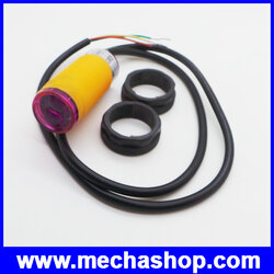 โฟโต้อิเล็กทริคเซนเซอร์ โฟโต้สวิตซ์เซนเซอร์ Photoelectric switch sensor 3-50cm E18-D50NK แรงดัน 5Vdc 100mA