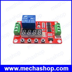 เครื่องตั้งเวลา หน่วงเวลาเปิดปิดอุปกรณ์ ตั้งเวลา12VDC มัลติฟังก์ชั่ล็อคในตัวรีเลย์ PLC 18 ฟังก์ชั่น Cycle Timer Module 12VDC Multifunction Self-lock R