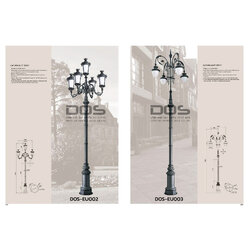 เสาไฟประติมากรรม สไตล์ยุโรป DOS-EU002 และ DOS-EU003