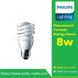 PHILIPS Fluorescent Tornado Energy Saver หลอดตะเกียบ E27 8W