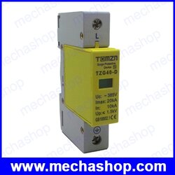 ตัวป้องกันฟ้าผ่า SPD 1P 10KA-20KA D -385VAC House Surge Protector Protection Protective Low-voltage Arrester Device