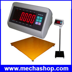 เครื่องชั่งน้ำหนักดิจิตอล เครื่องชั่งแบบวางพื้น T7E-FM Digital Scale Floor scale ชั่งได้ 1000Kg/100g, 2000Kg/200g, 3000Kg/500g ฐานโลหะ ปูเหล็กลาย ยี่ห้อ ZEPPER (จีน)