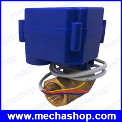 มอเตอร์วาล์วไฟฟ้า วาล์วปิดเปิดน้ำไฟฟ้า 1/2นิ้ว 4หุน CWX-15N DN15 1/2 bsp 2 way drain electric brass ball valve DC 9-24V CR02 3wires เกลียวนิ้ว