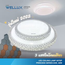 WELLUX โคมไฟเพดาน 3 แสงในโคมเดียว I LED CEILING LAMP 3 Step 40W รุ่น WL-PCS-40DWC