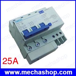 เซอร์กิตเบรกเกอร์ ป้องกันกระแสเกิน ไฟฟ้ารั่ว 3P 25A DZ47LE-32 400V- Residual current Circuit breaker with over-current and Leakage protection RCBO