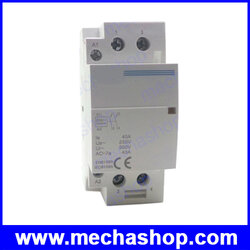 เอซีคอนแทคเตอร์ แมคเนติกคอนแทกเตอร์ Household AC contactor 2NO 2P 40A Coil 220/230V 50/60HZ Din rail