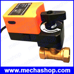 มอเตอร์วาล์วไฟฟ้า วาล์วไฟฟ้าปิดเปิดน้ำ 2" AC/DC24V Electric Motorized valve, ON/OFF type, DN50 ปิดเปิดเมนวลได้ เพื่อการผสมน้ำ โปรดระบุเกลียวนิ้วหรือมิล (สินค้า Pre-Order)