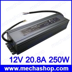 เพาเวอร์ซัพพาย แหล่งจ่ายไฟ 12V 20.8A 250W LED Waterproof Power Supply ประกัน 1 ปี
