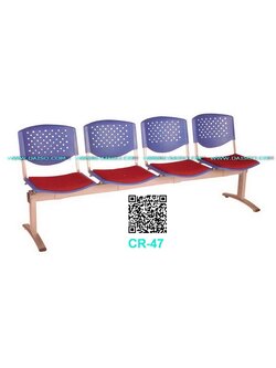 เก้าอี้แถว4ที่นั่ง เก้าอี้นั่งรอตรวจ4ที่นั่ง / CR-47