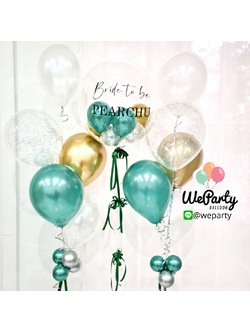 ลูกโป่งสละโสดเจ้าสาว Bride to be (with Helium)(11 pcs)(สนใจสั่งซื้อผ่าน Line:@weparty)